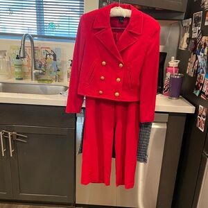 Ralph Lauren Red Double-Breasted Blazer